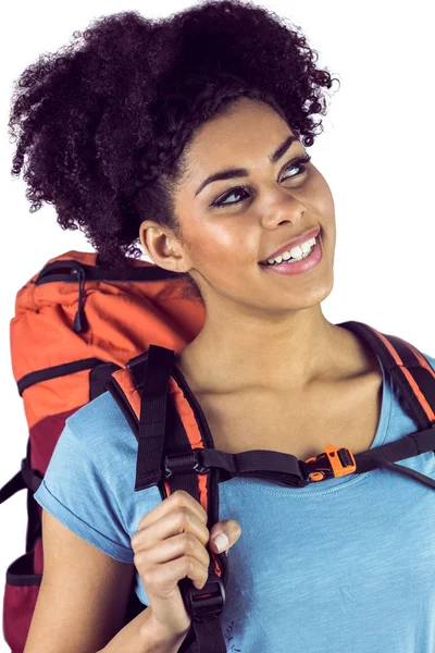 Mujer joven con una mochila — Foto de Stock