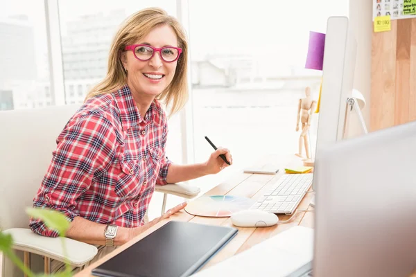 Casual designer working — Stock Photo, Image