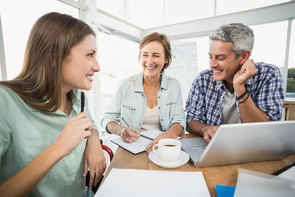 Business people speaking together — Stock Photo, Image