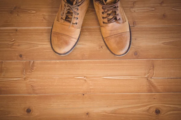 Mulher usando botas — Fotografia de Stock