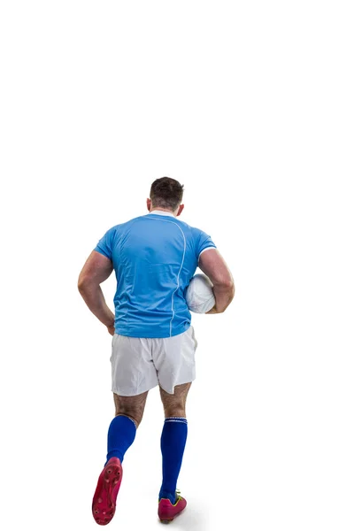 Rugbyspeler met de bal — Stockfoto