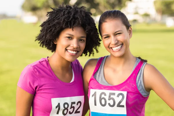 Két mosolygó futók — Stock Fotó