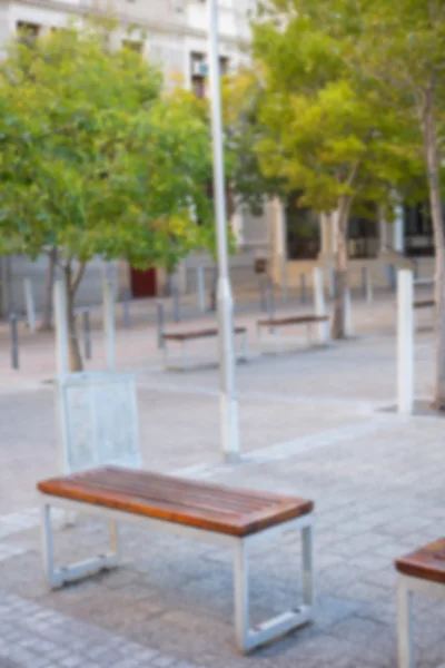 ベンチや、市の木 — ストック写真