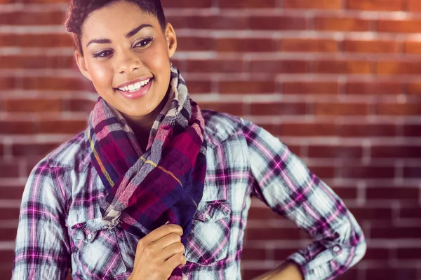 A beautiful smiling hipster — Stock Photo, Image