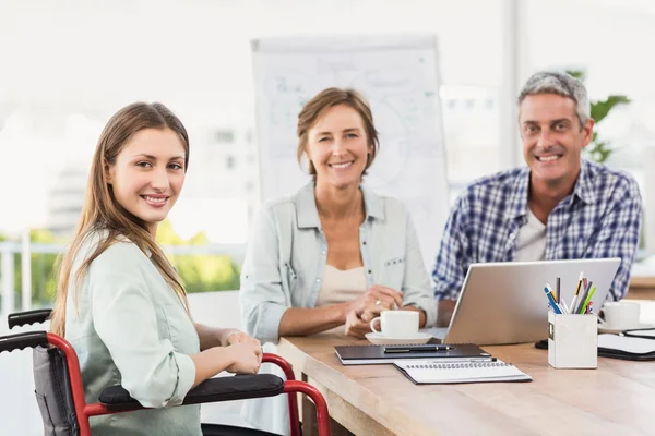 Casual business people in the office — Stock Photo, Image