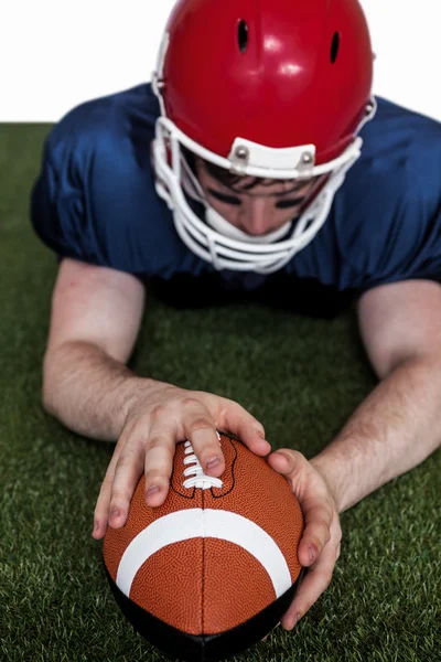 Giocatore segnando un touchdown — Foto Stock