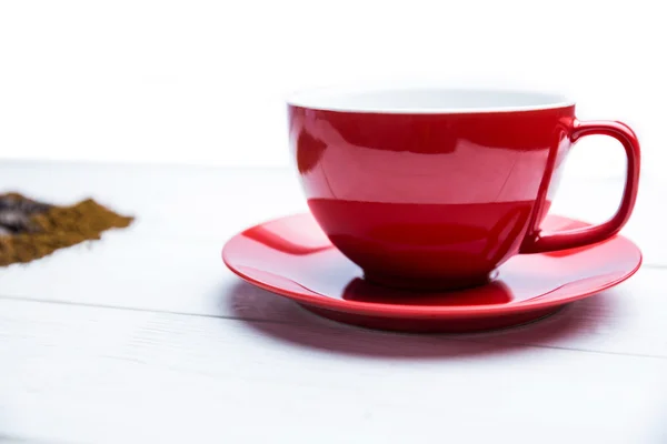 Koffie op een tafel met kop — Stockfoto