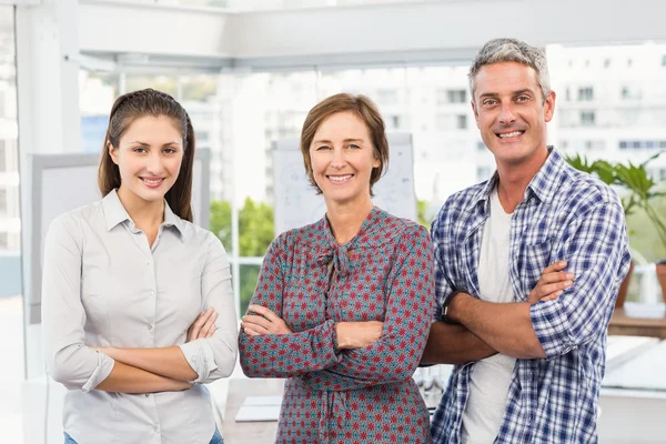 Business people with arms crossed — Stock Photo, Image