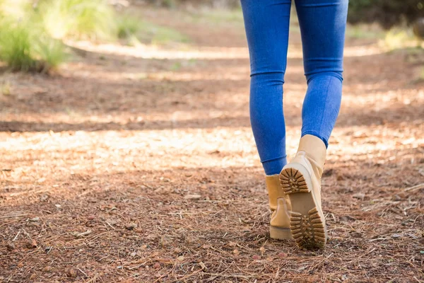 Woman hiking on path — Stock Photo, Image