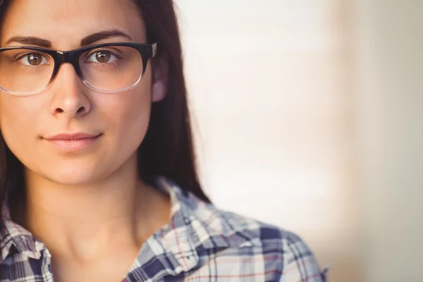 Pretty hipster looking at camera — Stock Photo, Image