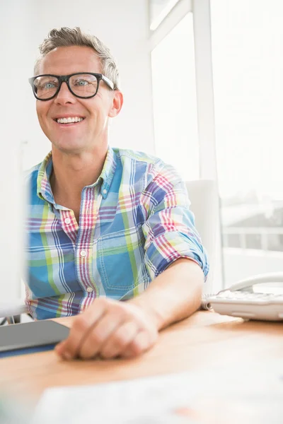 Designer working with digitizer — Stock Photo, Image