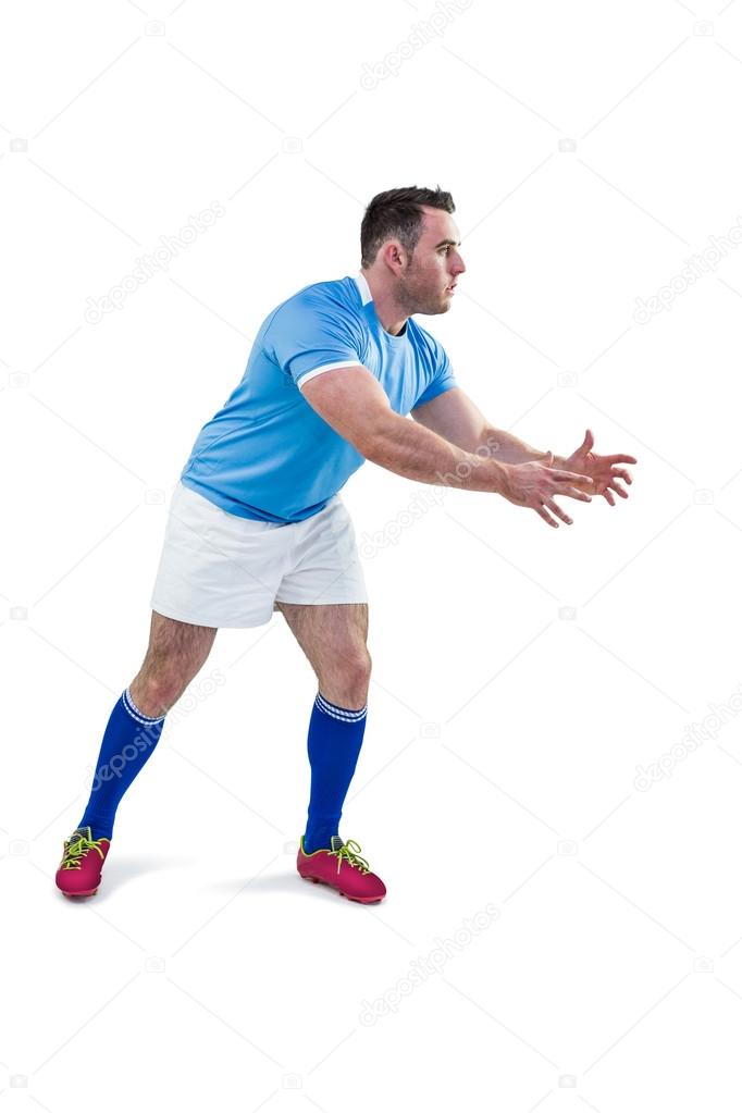 Rugby player throwing the ball Stock Photo by ©Wavebreakmedia 84473458