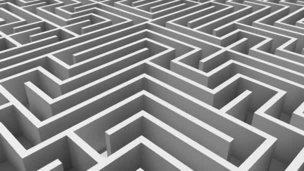Overhead skott av komplicerad labyrint — Stockvideo