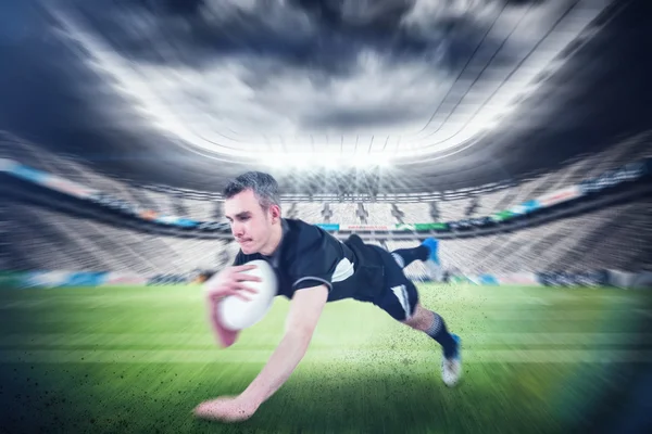 Rugby-Spieler versucht es — Stockfoto