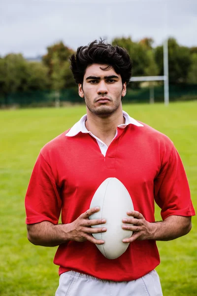 Jugador de rugby listo para jugar — Foto de Stock