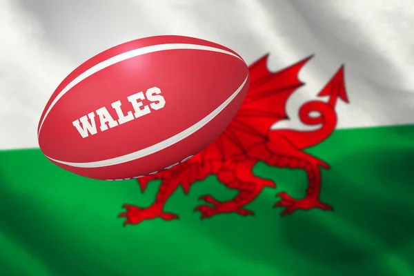 Bola de rugby wales — Fotografia de Stock