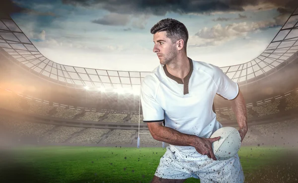 Player holding the ball — Stock Photo, Image