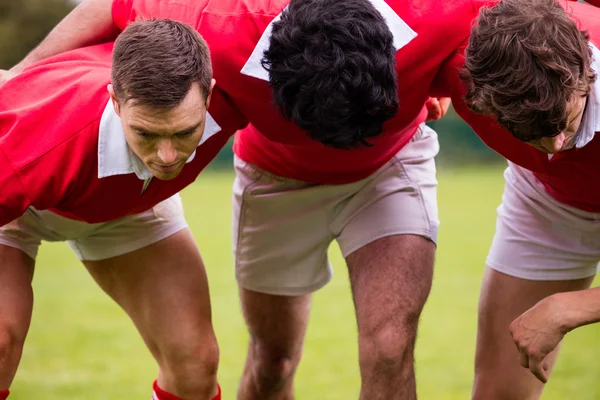 Jogadores de rugby pronto para jogar — Fotografia de Stock