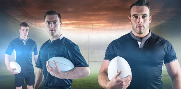 Spelare som har en rugby bollar — Stockfoto