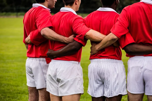 Jogadores de pé juntos antes do jogo — Fotografia de Stock