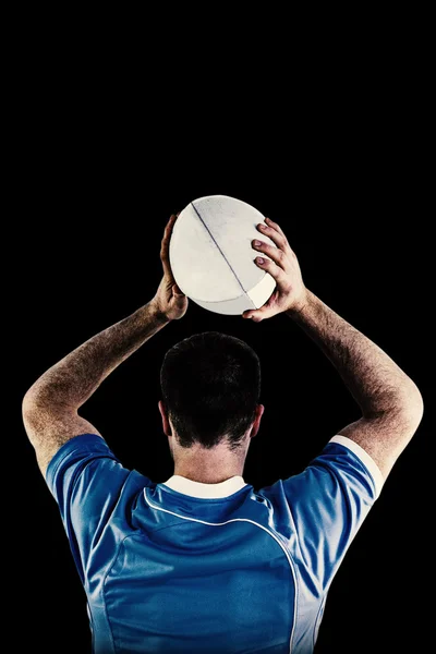 Player about to throw a  ball — Stock Photo, Image