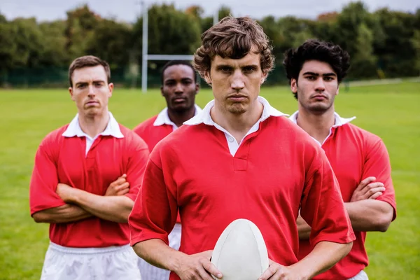 Rugbyspelers klaar om te spelen — Stockfoto