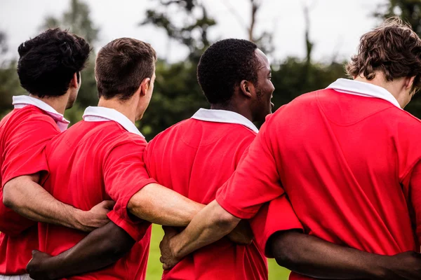 Jogadores de pé juntos antes do jogo — Fotografia de Stock