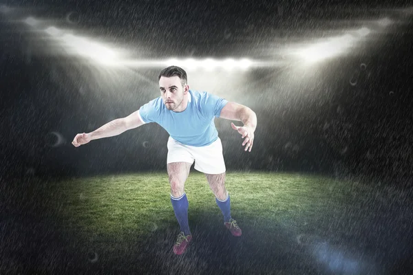 Player ready to tackable — Stock Photo, Image