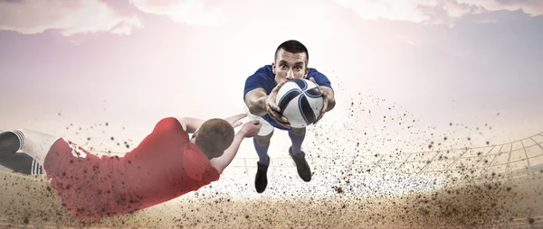 Bir deneyin puanlama rugby oyuncusu — Stockfoto