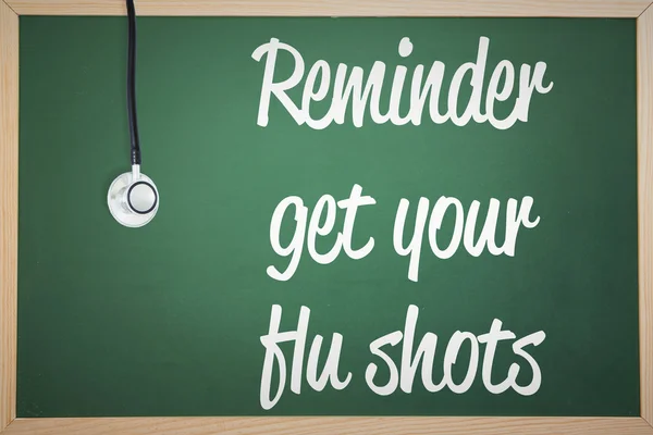 Ermahnung zum Grippeschutz — Stockfoto