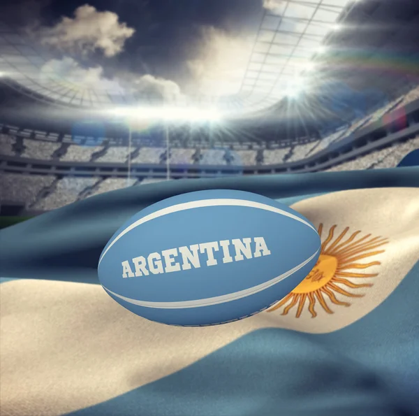 Аргентина Регбійним м'ячем — стокове фото