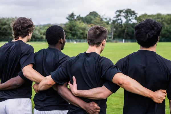 Rugby players standing together — Stock Photo, Image
