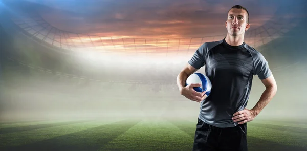 Player holding ball — Stock Photo, Image