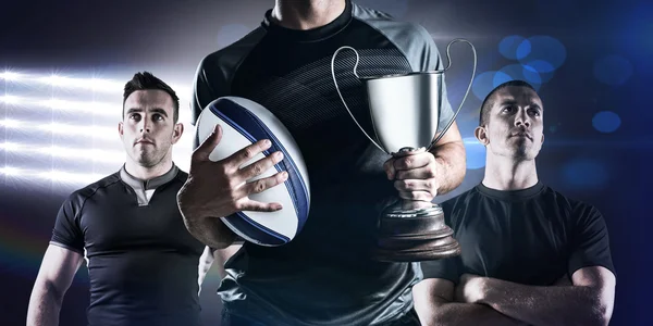 Rugby players standing — Stock Photo, Image