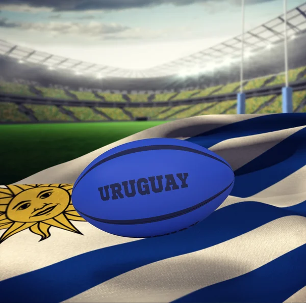 Регбийный мяч Уругвая — стоковое фото