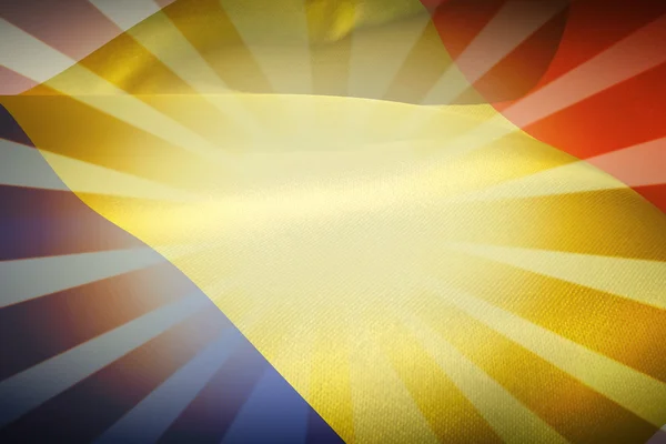 Cropped Romanian flag — Stock Photo, Image