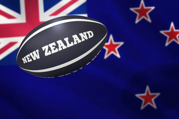 Регбийный мяч Новой Зеландии — стоковое фото