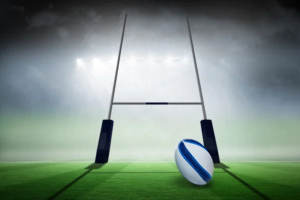 Rugby sahada top — Stok fotoğraf
