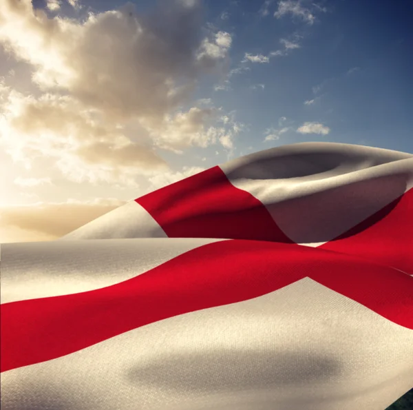 Waving flag of england — Stock Photo, Image