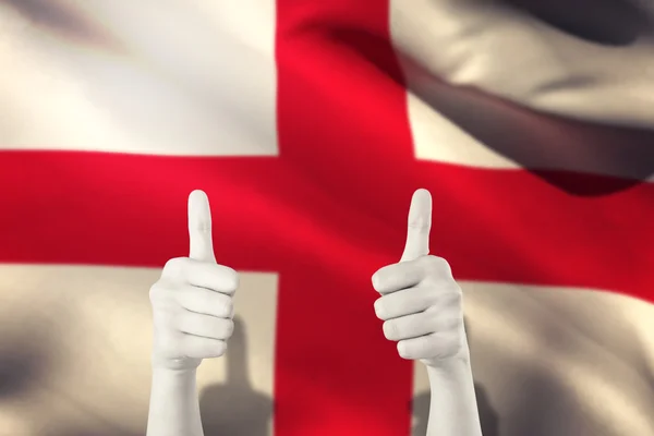 Hands showing thumbs up — Stock Photo, Image