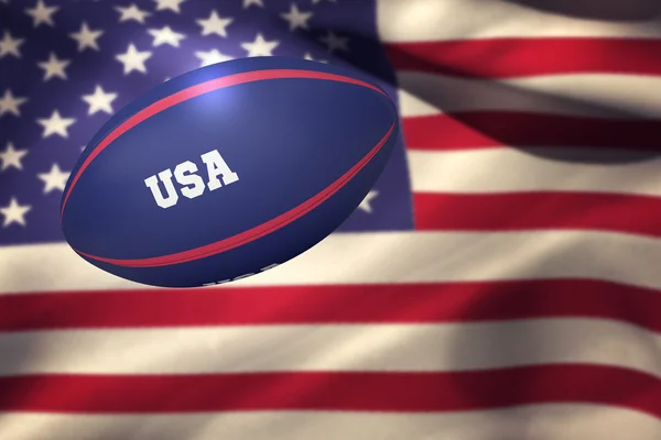 Image composite de la balle de rugby usa — Photo