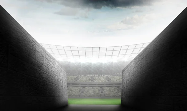 Tunnel gegen Rugbystadion — Stockfoto