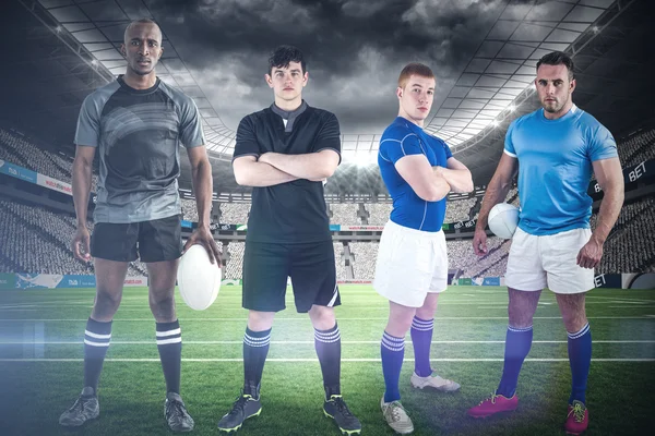 Tuff rugbyspelare — Stockfoto