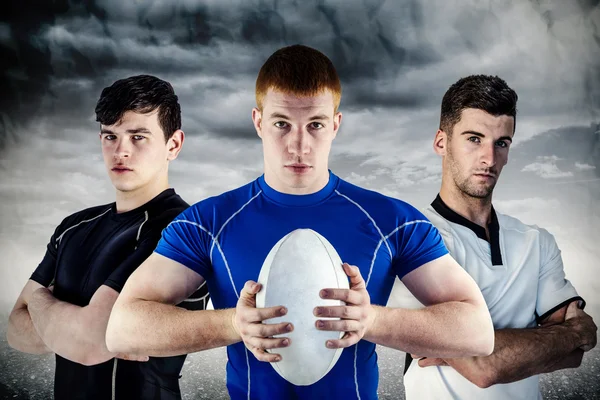 Tough rugby players — Stock Photo, Image