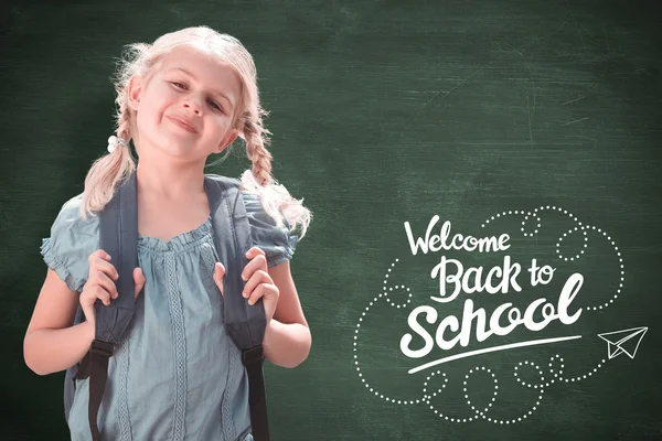 Immagine composita del bambino della scuola — Foto Stock