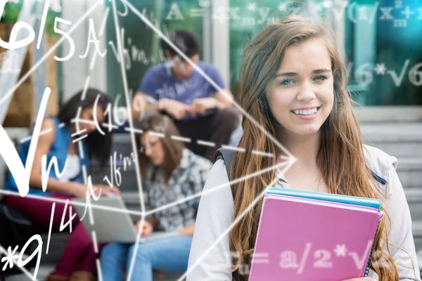 Sammansatt bild av matematiska problem — Stockfoto