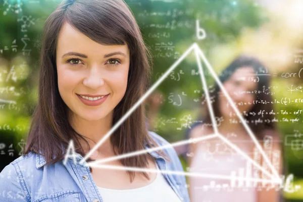 Zusammengesetzte Abbildung von mathematischen Gleichungen — Stockfoto