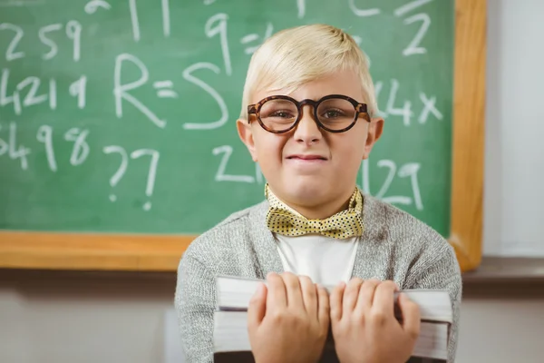 Schüler verkleidet sich als Lehrer — Stockfoto