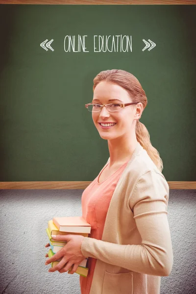 Word online education and teacher — Stock Photo, Image