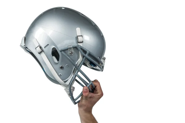 Amerikaans voetbal speler overdracht helm — Stockfoto